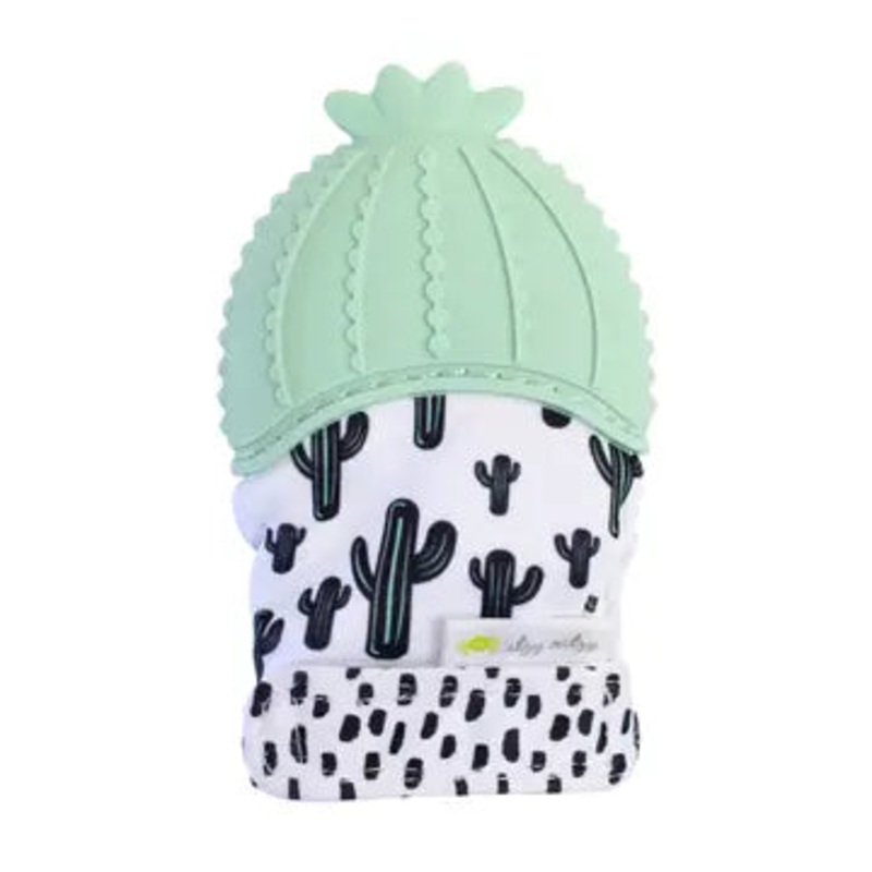 Silicone Teething Mitt Cactus