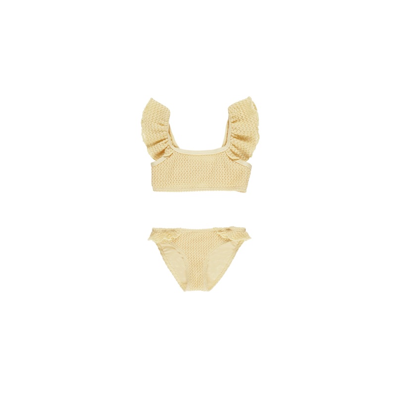 Yellow Crochet Hanalei Bikini