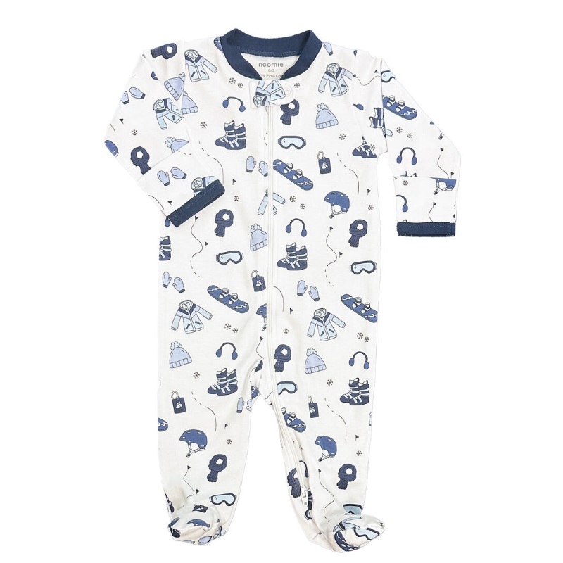 Hit the Slopes Zipper Footie