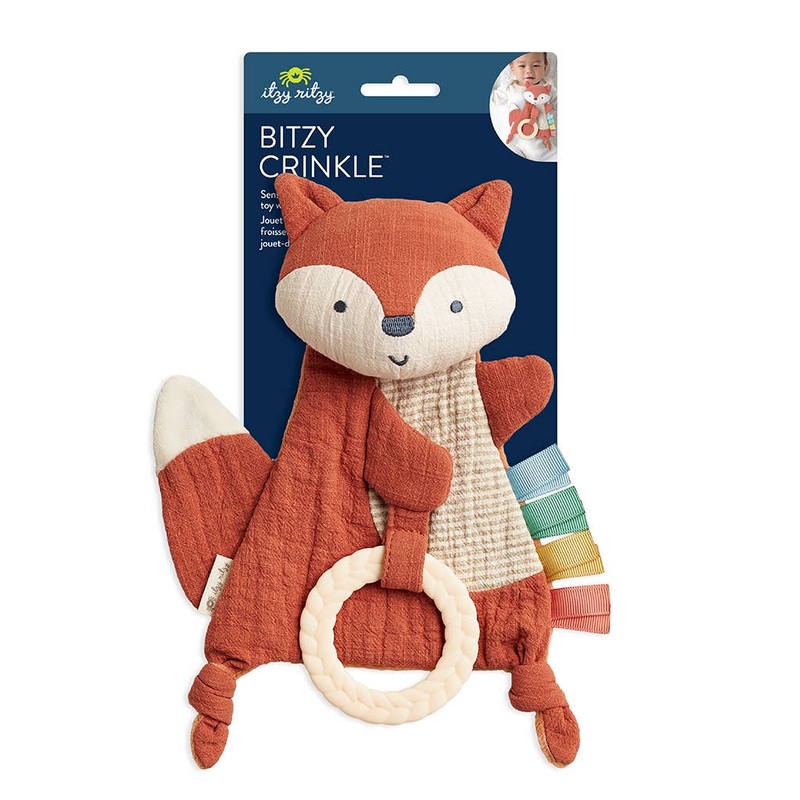 Fox Bitzy Crinkle Sensory Toy