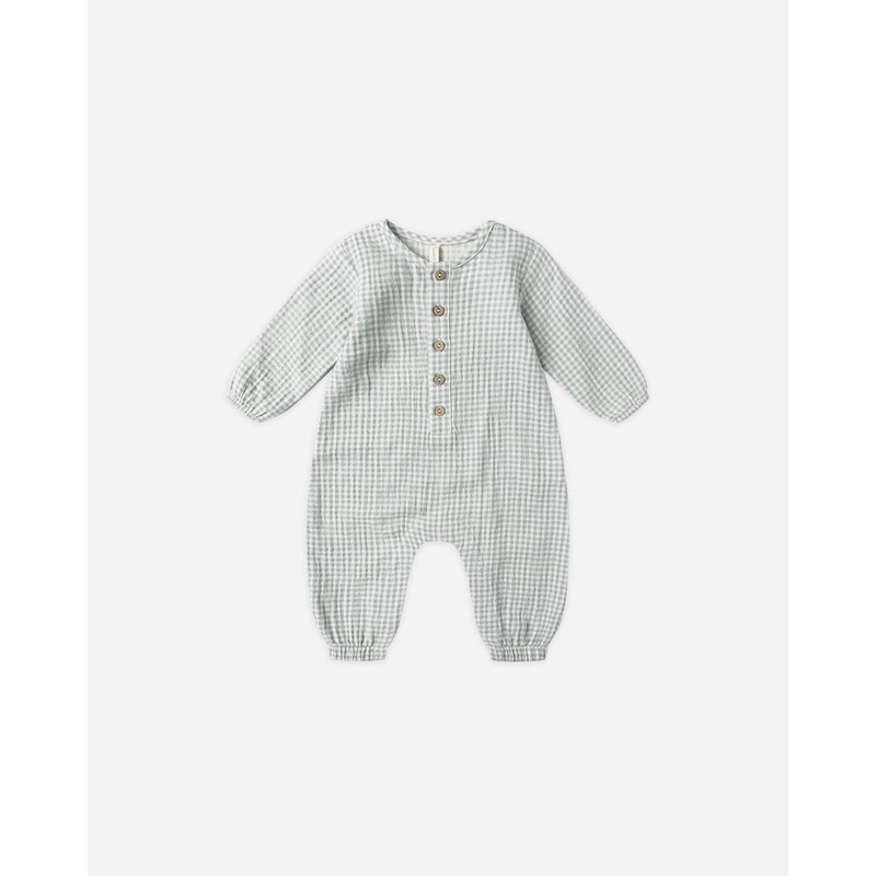 Woven Jumpsuit - Blue Gingham