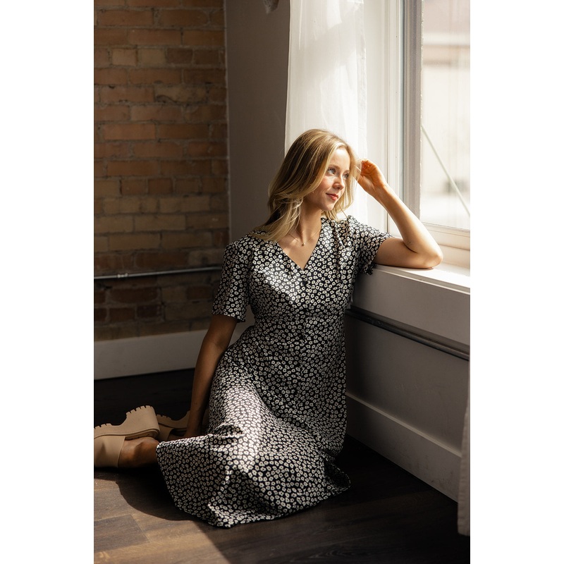 Janeen Floral Button Down Dress