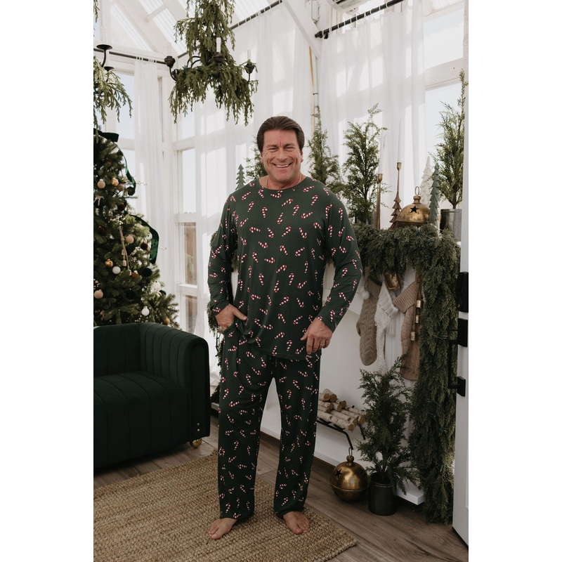 Men's Bamboo Pajamas | Candy Cane Lane