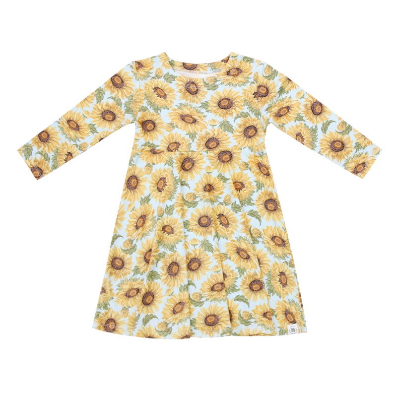 Sammy's Sunflower Swirly Girl Dress