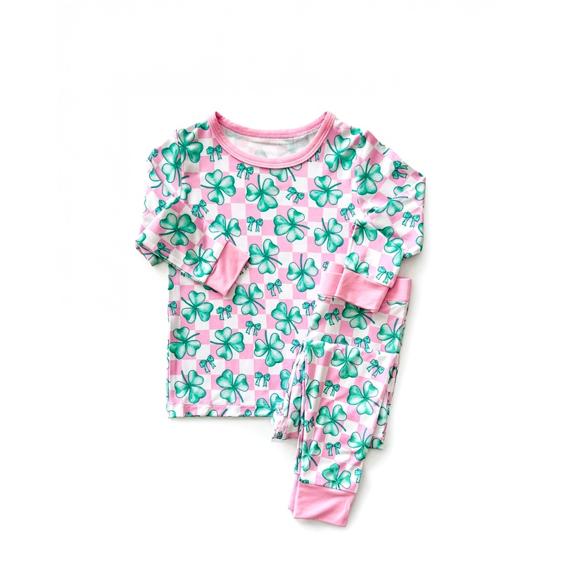 Bamboo Two Piece Set | Shamrock & Bows