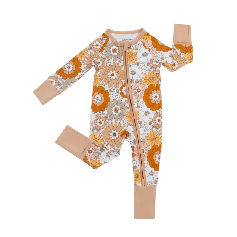 Bamboo Zip Romper | Petal Pop