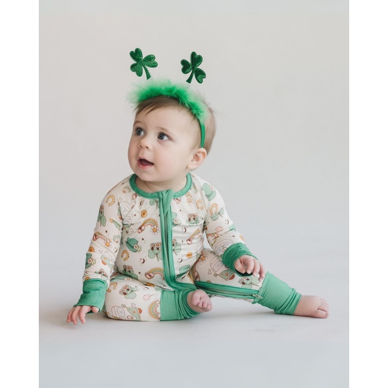Bamboo Zip Romper | St. Patrick's