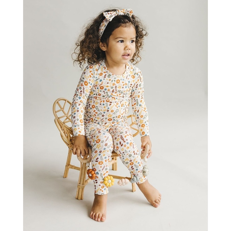 Bamboo Two Piece Set | Fall Flowers