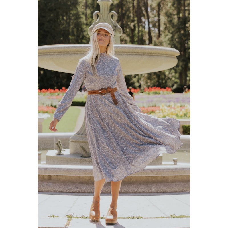 The Albright Belted Midi Dress