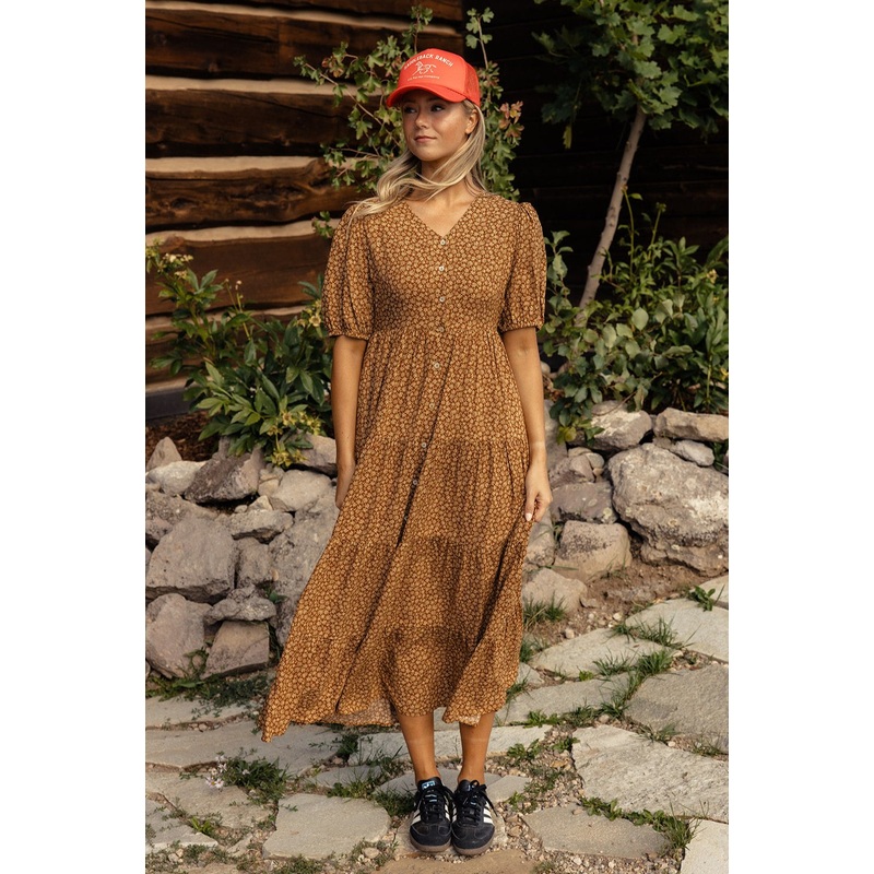 The Aura Button Dress