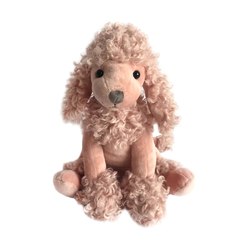 Pink Poodle Kids Stuffed Animal Dog - Paris Poodle