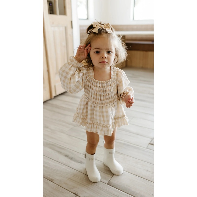 Ruffle Romper | Gingham