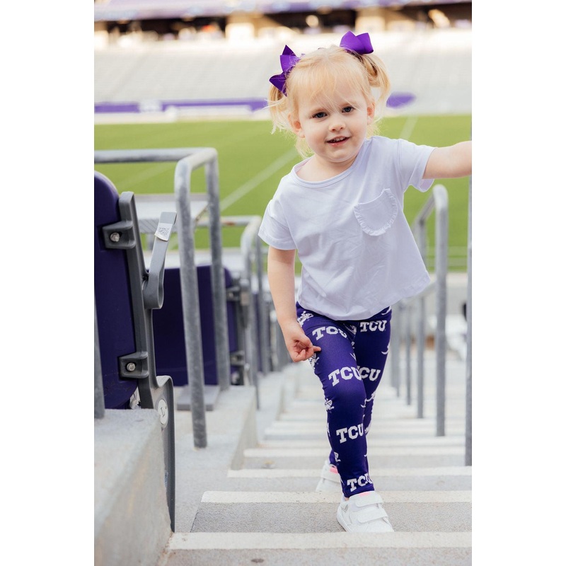 TCU Purple Frog Leggings