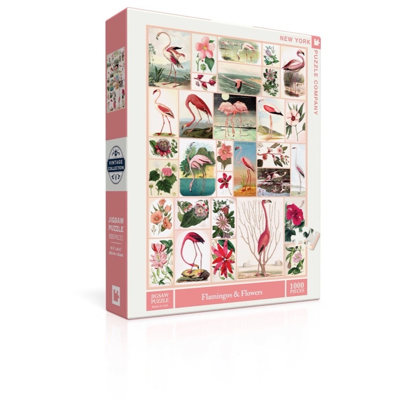 Flamingos and Flowers