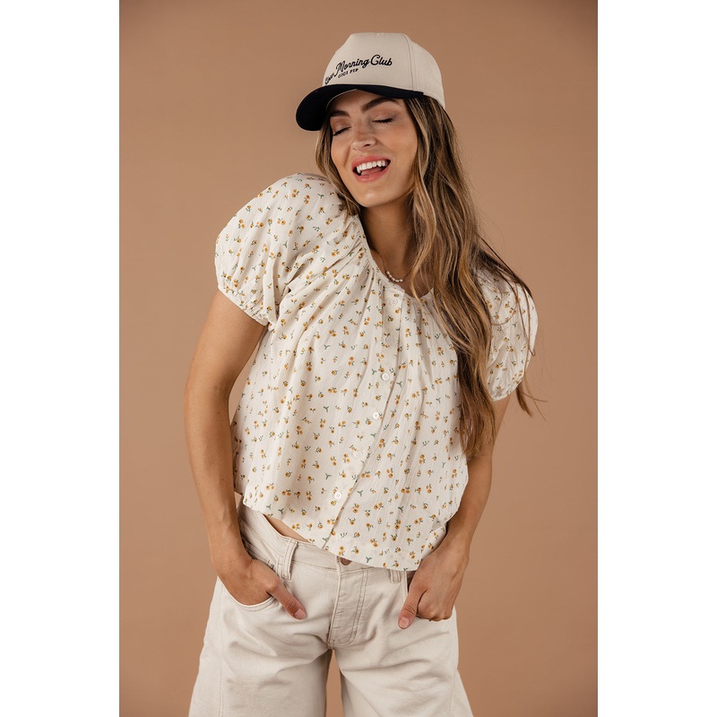 Wrinkle In Time Button Down Blouse