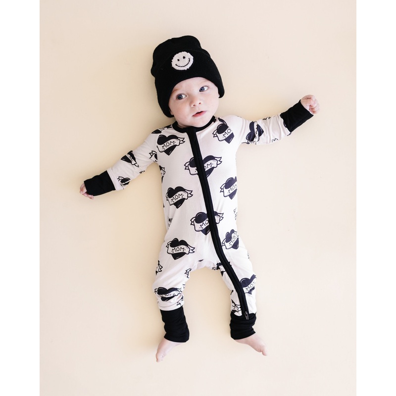 Bamboo Zip Romper | Mom Tattoo