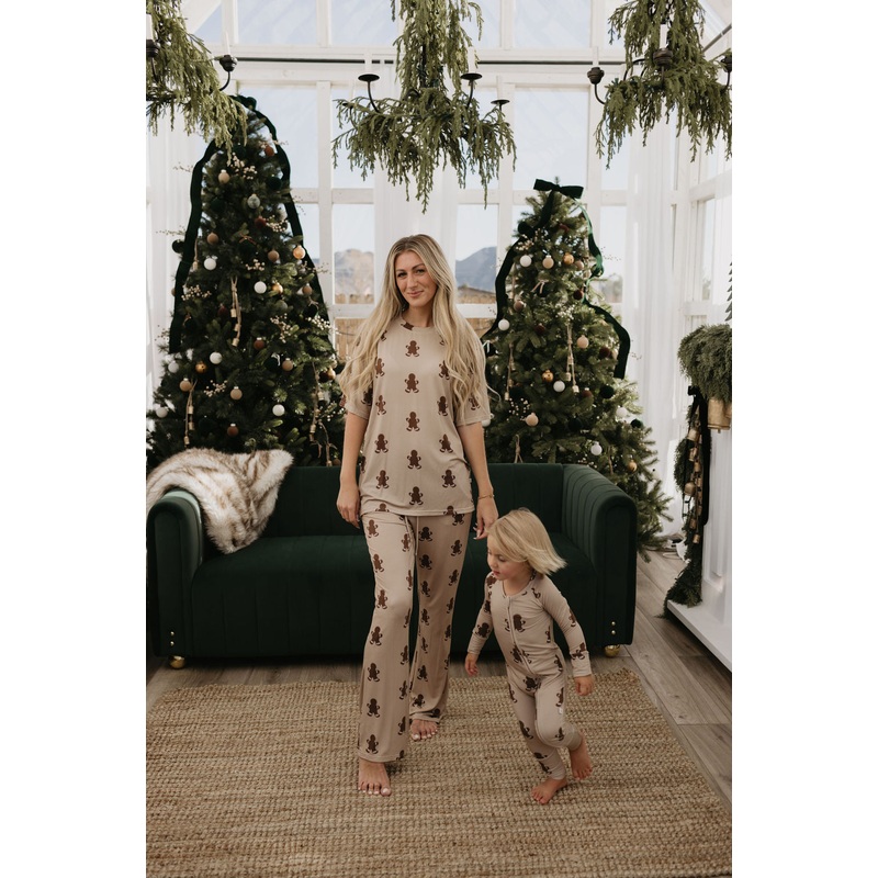 Short Sleeve Women's Bamboo Pajamas | Gingerbread