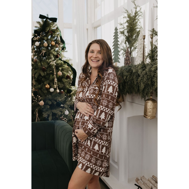Women's Bamboo Sleeping Dress | Forever Fair Isle