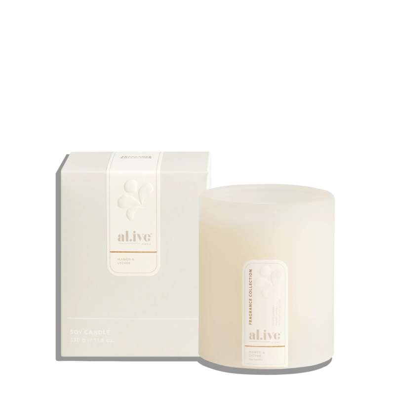 Al.ive Body - Soy Candle | Mango & Lychee