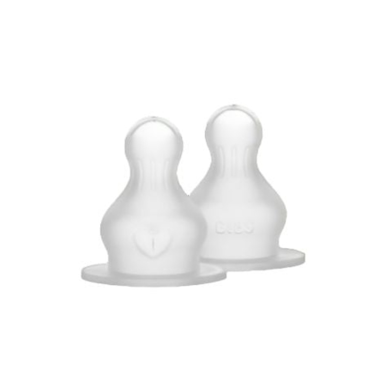 BIBS Dummies - Fast Flow Bottle Replacement Nipple | Silicone 2pk