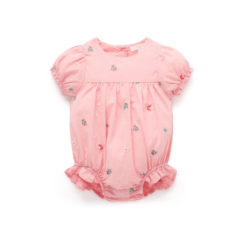 Purebaby - Shallow Embroidered Bodysuit