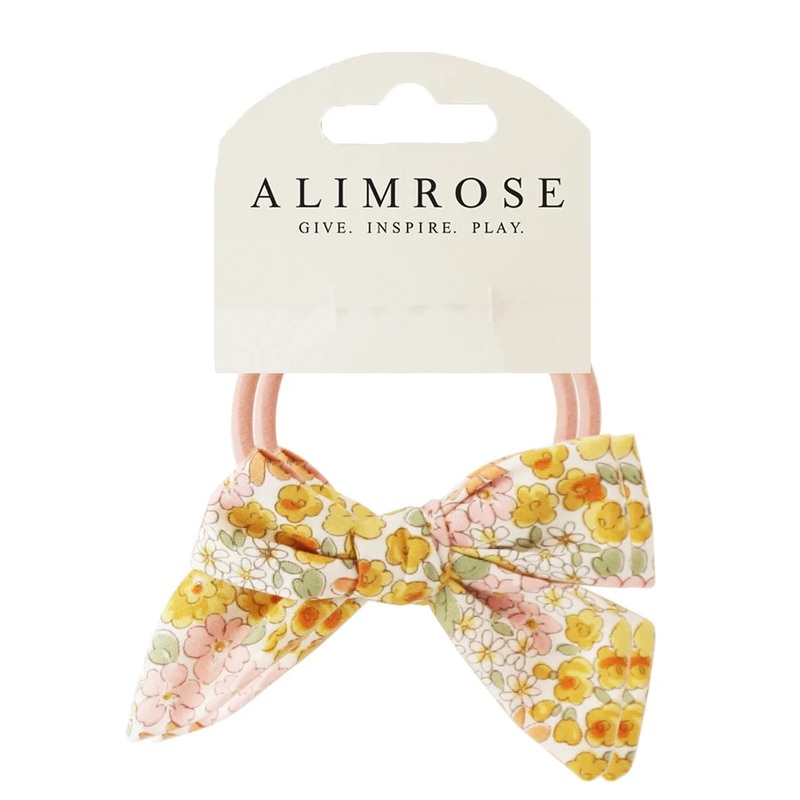 Alimrose - Bow Hair Tie Set Sweet Marigold