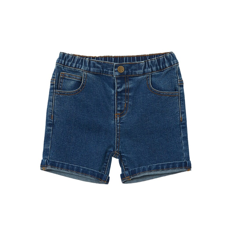 Milky - Stone Wash Denim Short