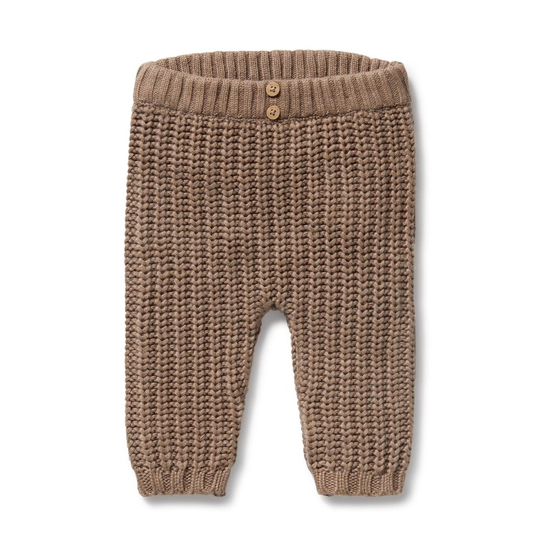 Wilson & Frenchy - Organic Knitted Legging | Coco Speckle