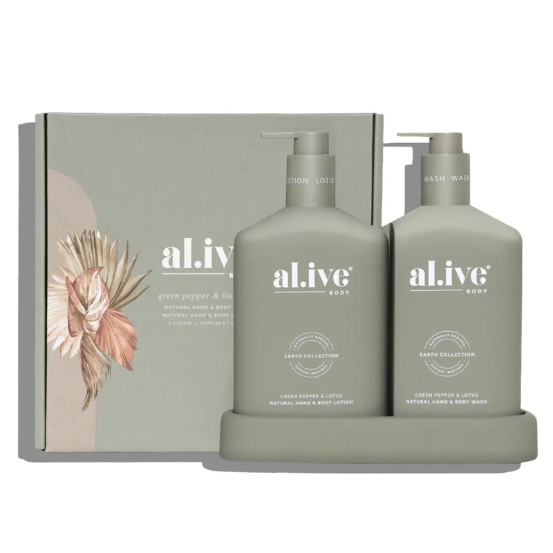 Al.ive Body - Wash & Lotion Duo | Green Pepper & Lotus