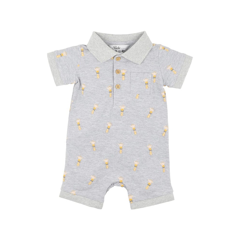 Bebe - Ellis Giraffe Polo Romper