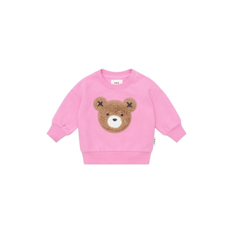Huxbaby - Fuschia Furry Huxbear Sweatshirt - HB3225W25