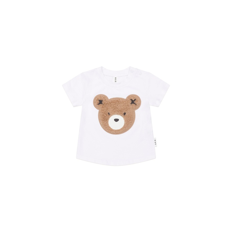 Huxbaby - White Furry Huxbear T-Shirt - HB2084W25