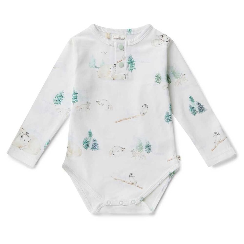Snuggle Hunny - Organic Long Sleeve Bodysuit | Arctic