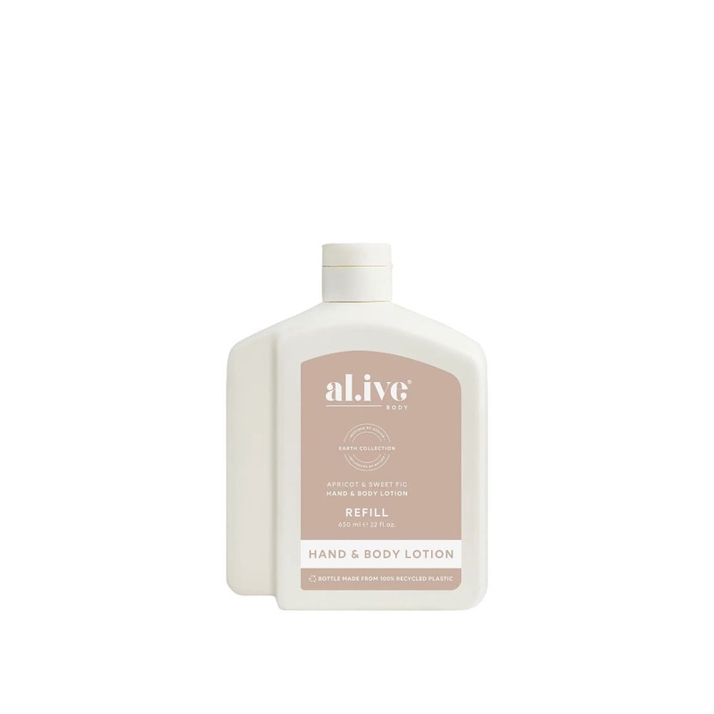 Al.ive Body - 650ML Lotion Refill | Apricot & Sweet Fig