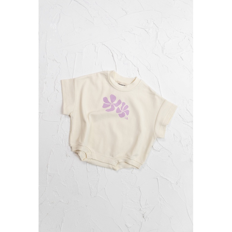 Cinnamon Baby - Big Island T-Shirt Romper | Lilac