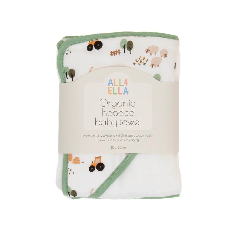 All 4 Ella - Organic Hooded Towel | Country Farm