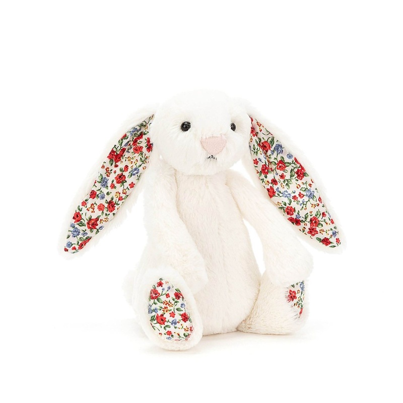 Jellycat Bashful Blossom - Cream Bunny Little (Small) - Retired