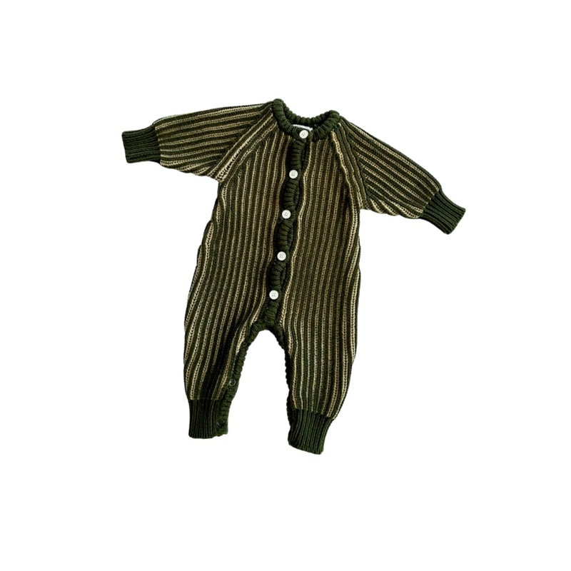 Ziggy Lou - Classic Knit Romper | Pesto