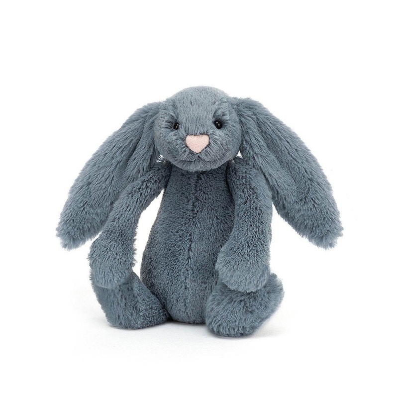 Jellycat Bashful - Dusky Blue Bunny Little (Small) - Retired