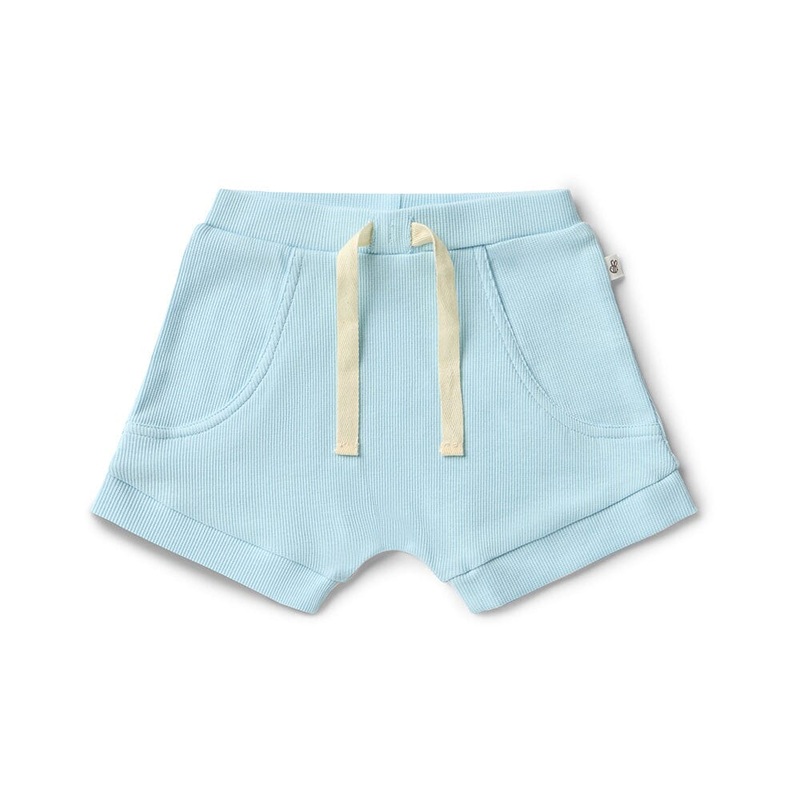 Snuggle Hunny - Organic Shorts | Baby Blue