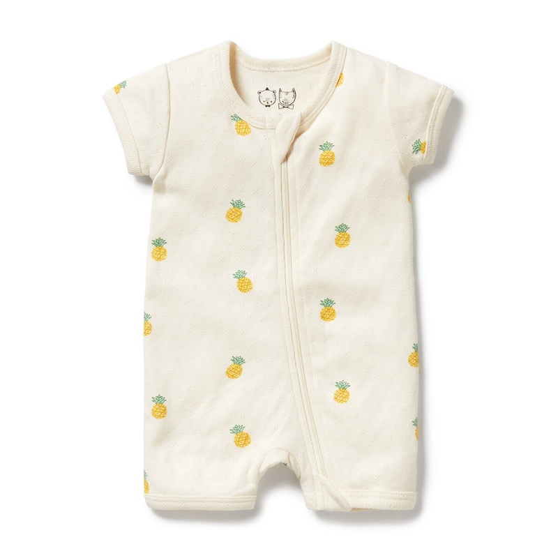 Wilson & Frenchy - Organic Pointelle Boyleg Zipsuit | Piney Pals
