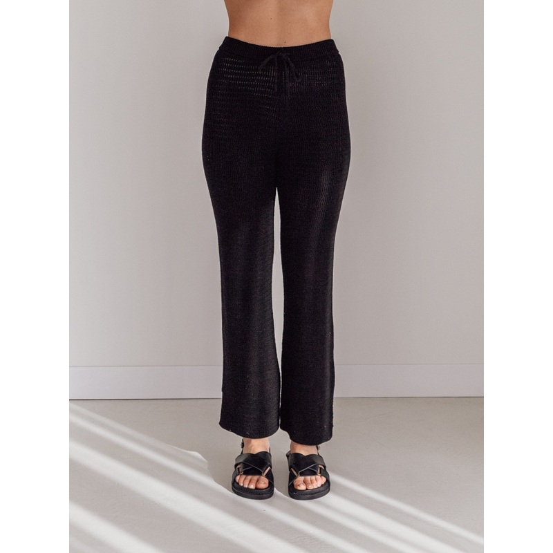 Ziggy Lou - Women's Knit Pants | Onyx
