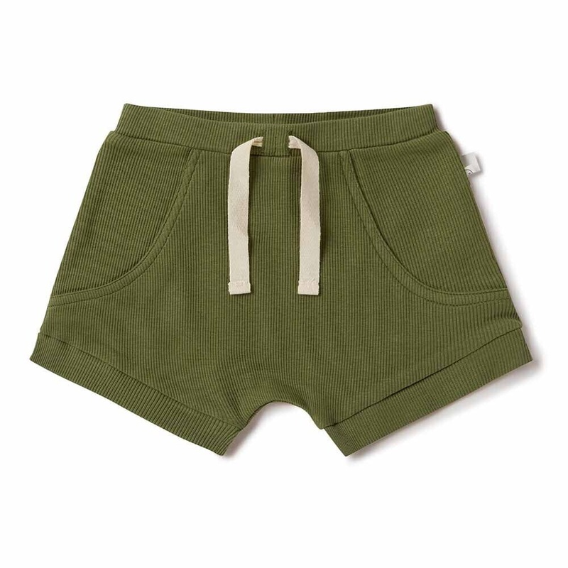 Snuggle Hunny - Organic Shorts | Olive