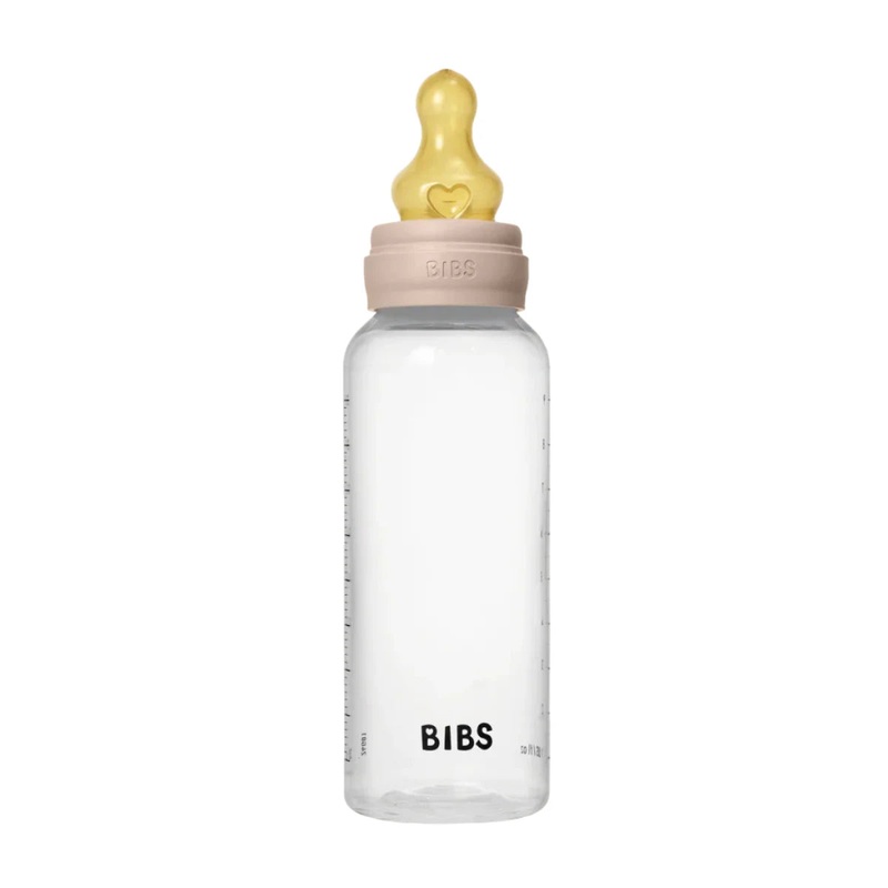 BIBS Dummies - Baby Bottle 270ml Latex | Blush