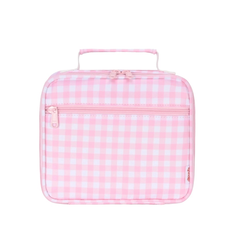 Kinnder - Mini Insulated Lunch Bag | Pink Gingham