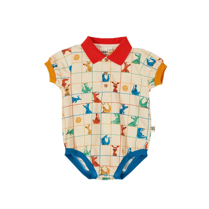 Goldie & Ace - Hopscotch Polo Romper