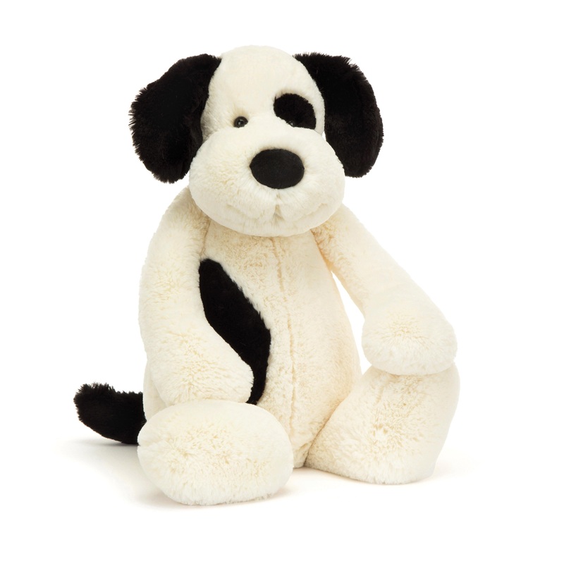 Jellycat Bashful - Really Big | Black & Cream Puppy