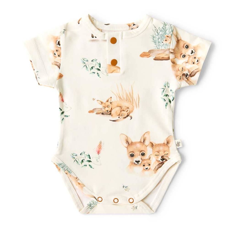 Snuggle Hunny - Organic Short Sleeve Bodysuit | Kanga