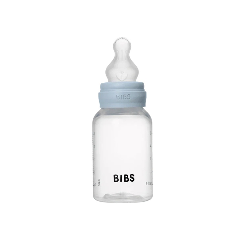 BIBS Dummies - Baby Bottle Complete Set 150ml Silicone | Baby Blue