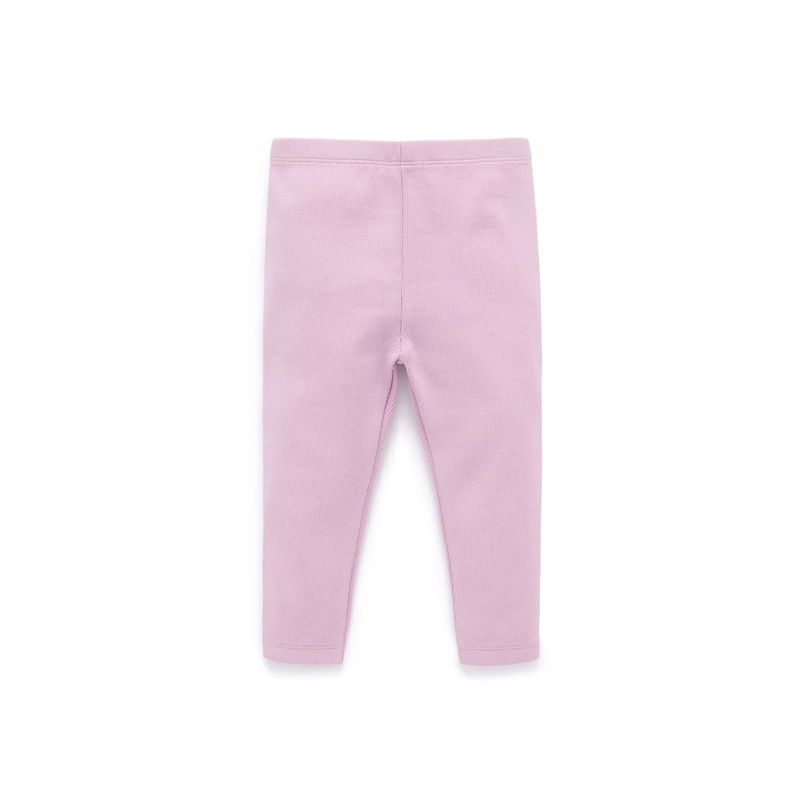 Purebaby - Thick Rib Leggings | Lavender